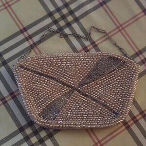Du -Val Vintage Heavily Beaded Hand Bag Made In Japan